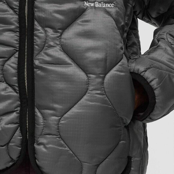 New Balance Made In USA Quilted Jacket XL Magnet Fall Athlesure Street wear Cozy - Picture 13 of 13